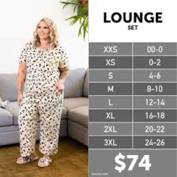Lularoe Dream Lounge Set 2XL - Picture 3 of 3